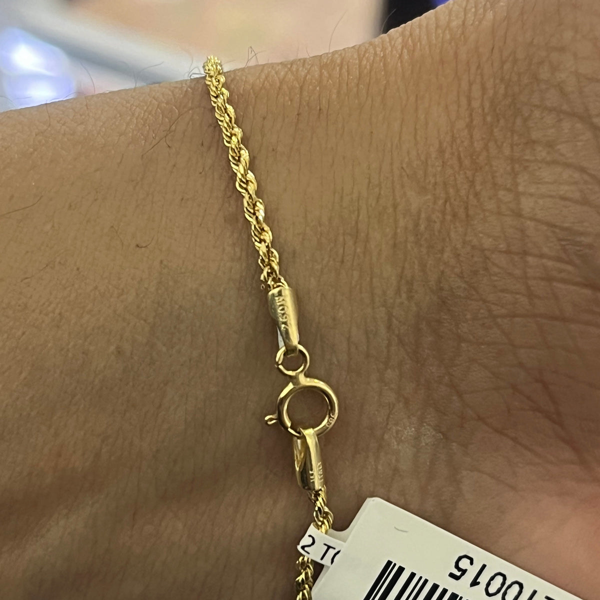 Pulsera Torsal Oro sólido 10k