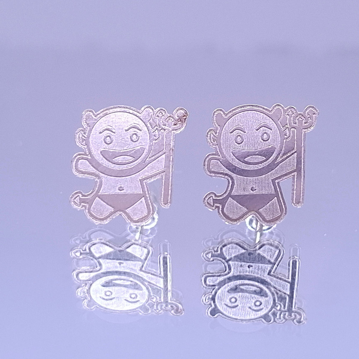 Aretes Diablito Plata