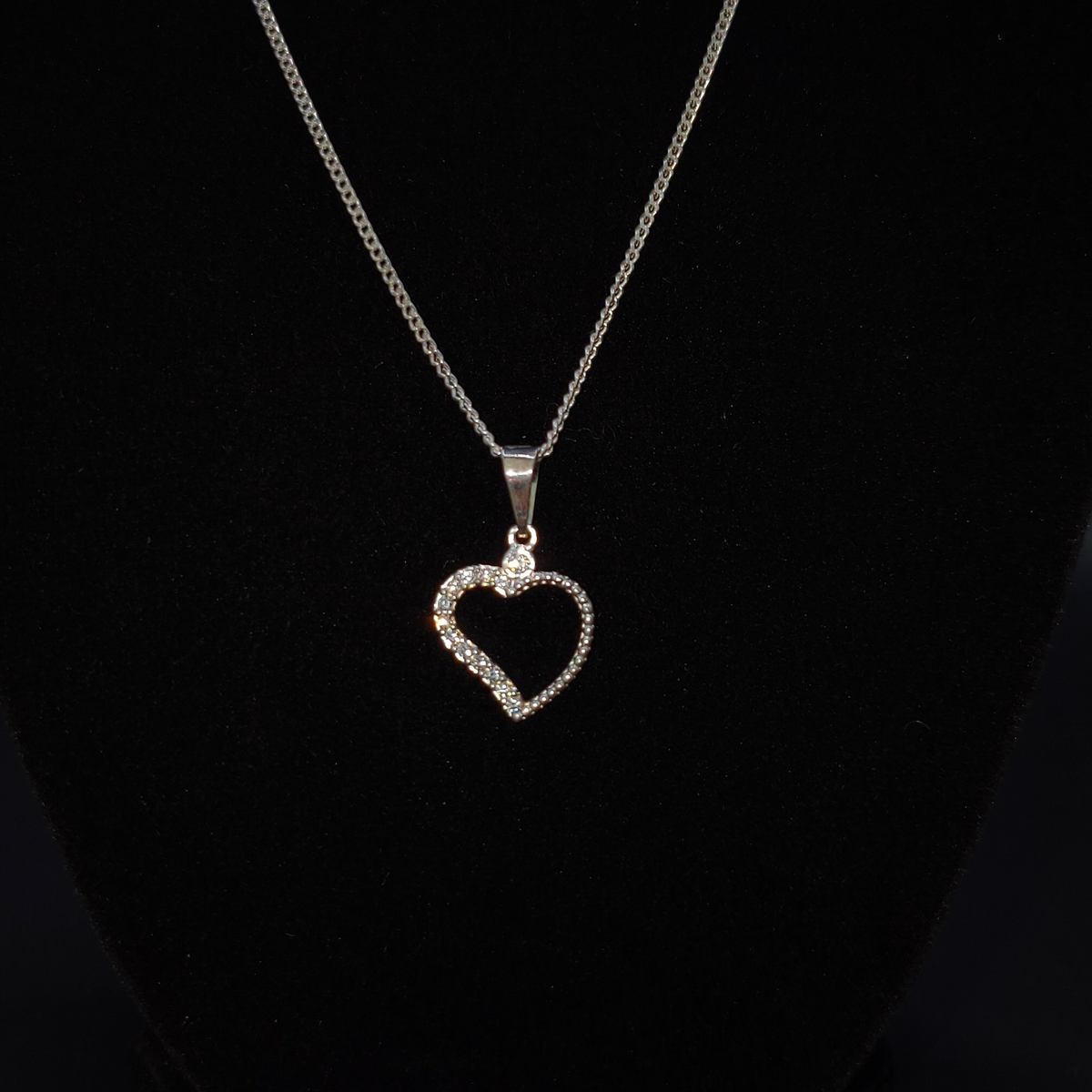 1Collar Corazón CZ S.925