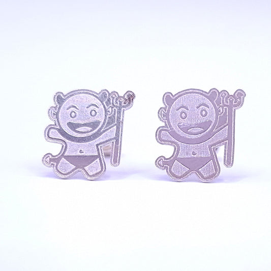 Aretes Diablito Plata