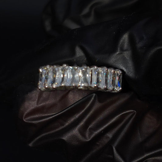 Anillo Churumbela Blanca CZ Plata