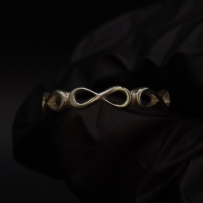 Anillo Infinito Liso Plata