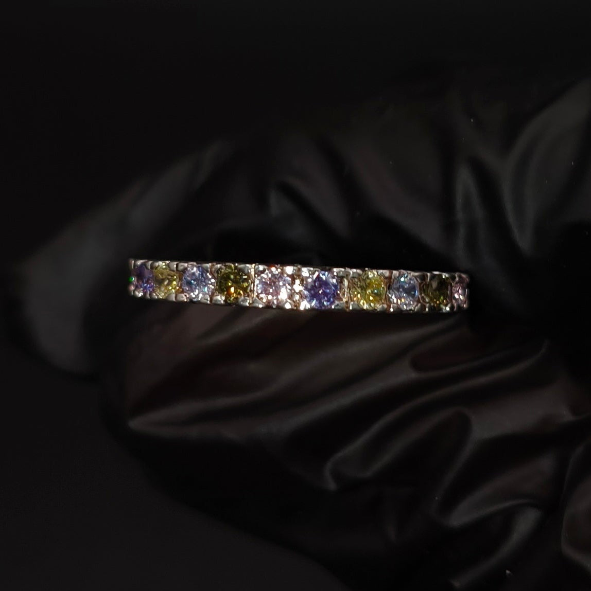 Anillo Churumbela CZ Colore de n Plata