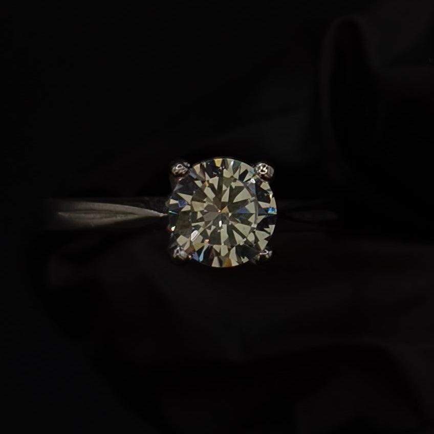 Anillo Promesa CZ Blanca Plata