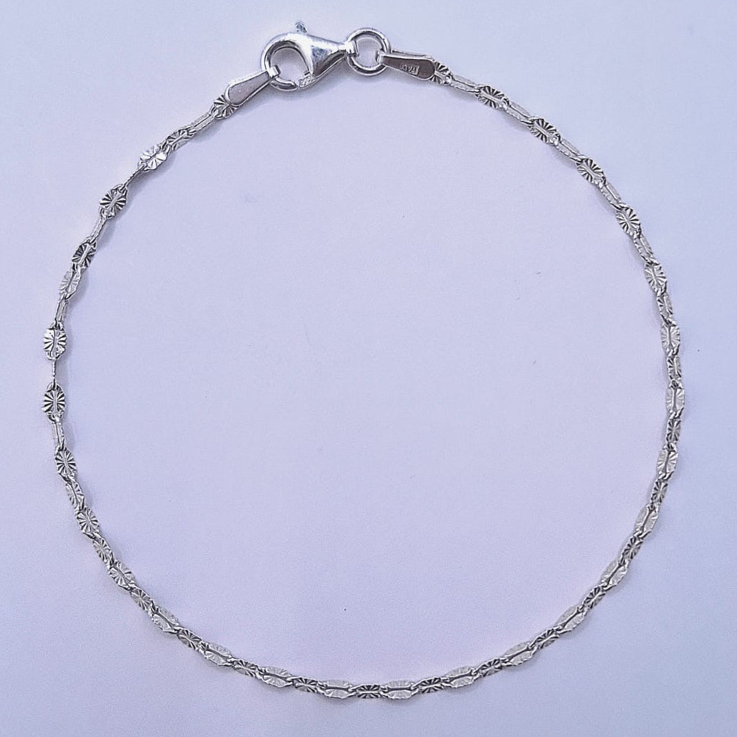 Pulsera Gno. De Café Plata S.925