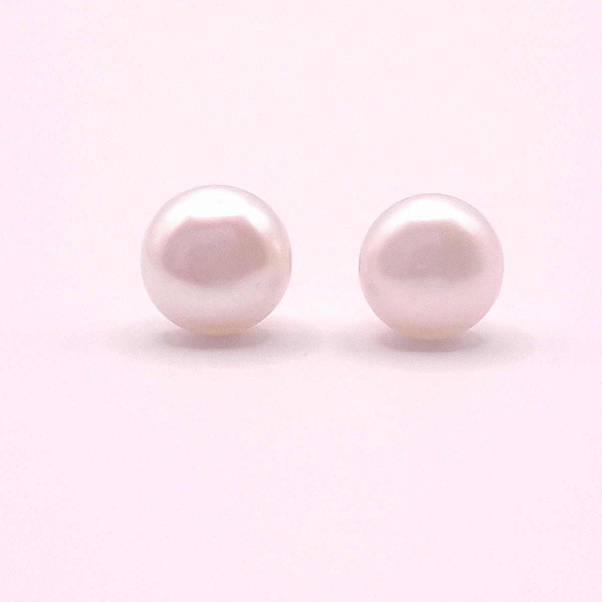Aretes Perlas Blancas Oro 10k