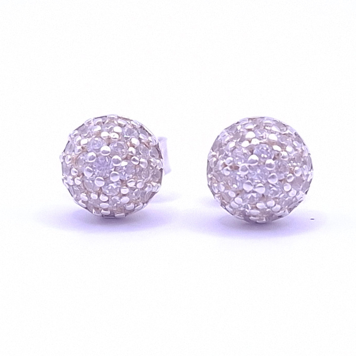 Aretes Bola de Fuego Plata