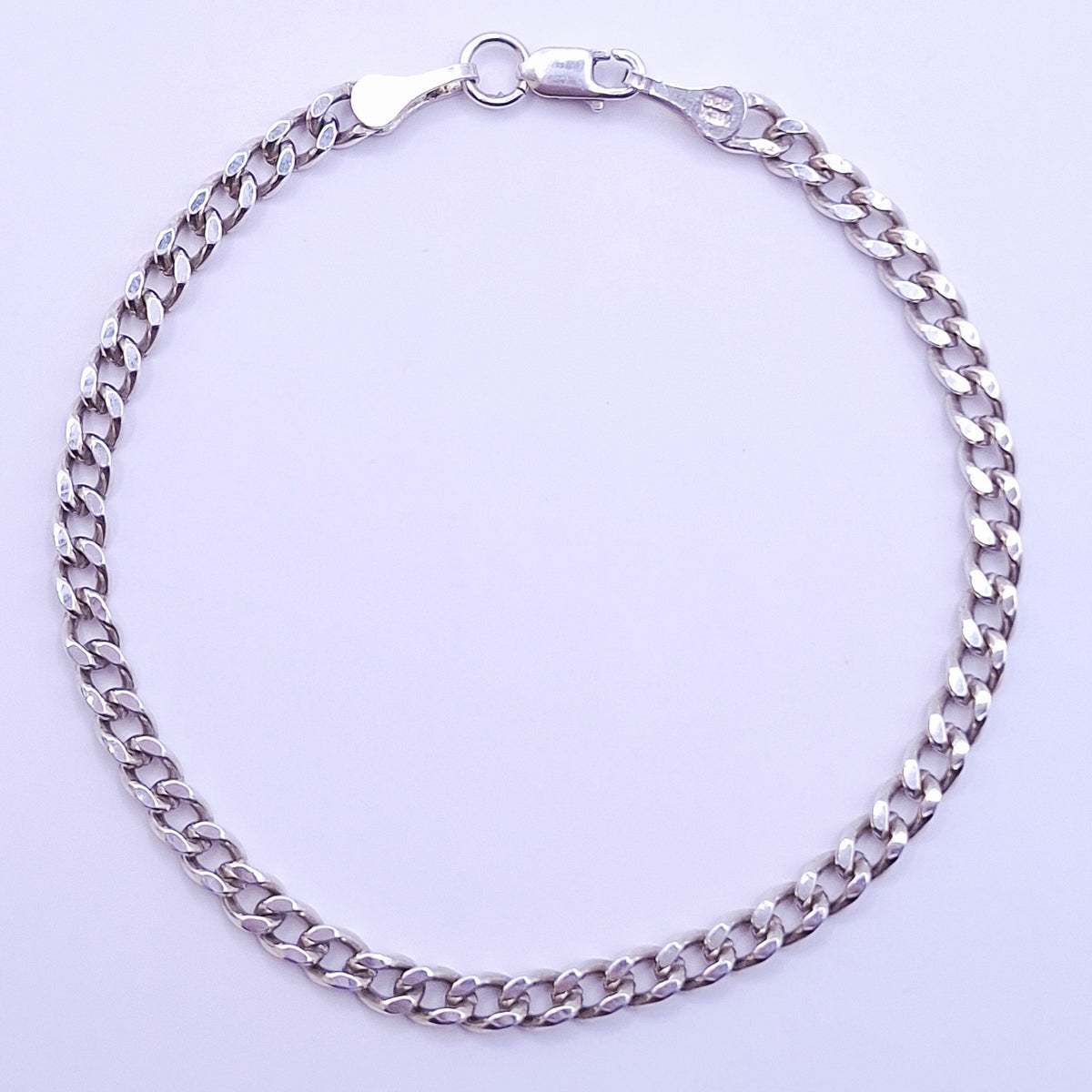 Pulsera Cubana Plata S.925