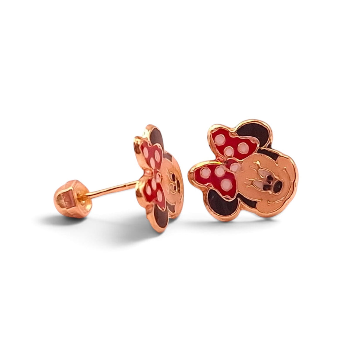 Aretes Mimie Oro sólido 10k