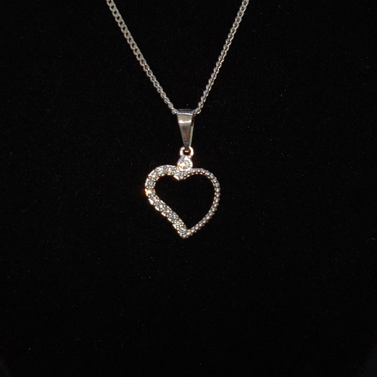 1Collar Corazón CZ S.925