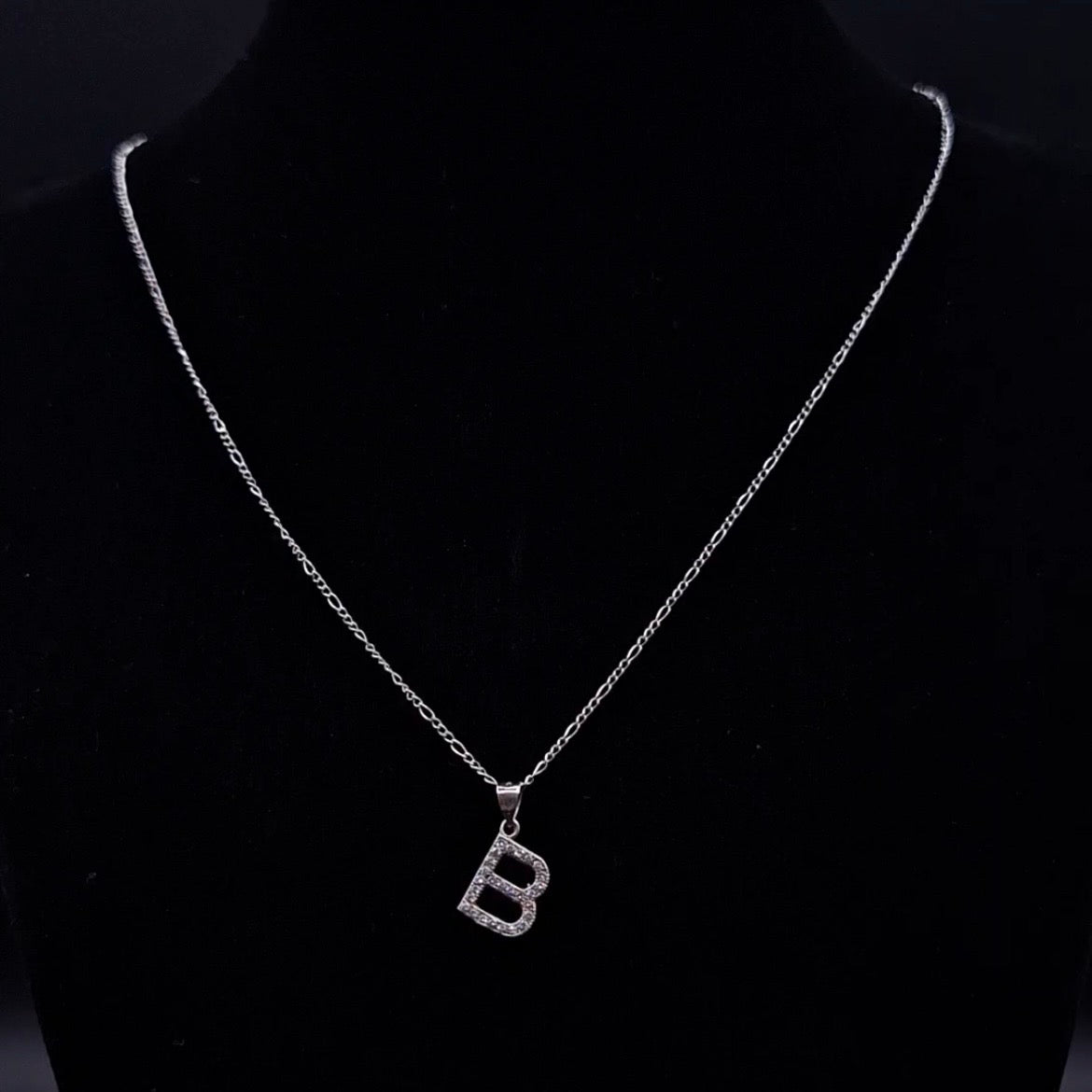 Dije Letra mini (B) CZ S.925