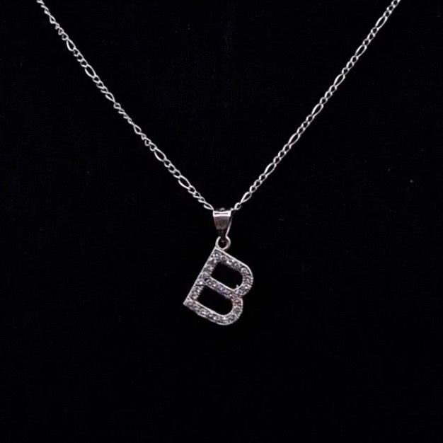 Dije Letra mini (B) CZ S.925